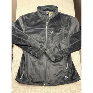Mountain Hardware Women's Wind Stopper Jacket Large Black Fleece EXCELLENT Warm!